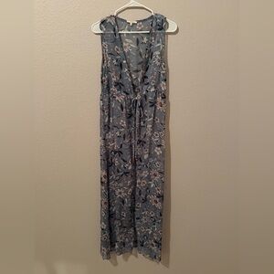 Floral Blue Vest